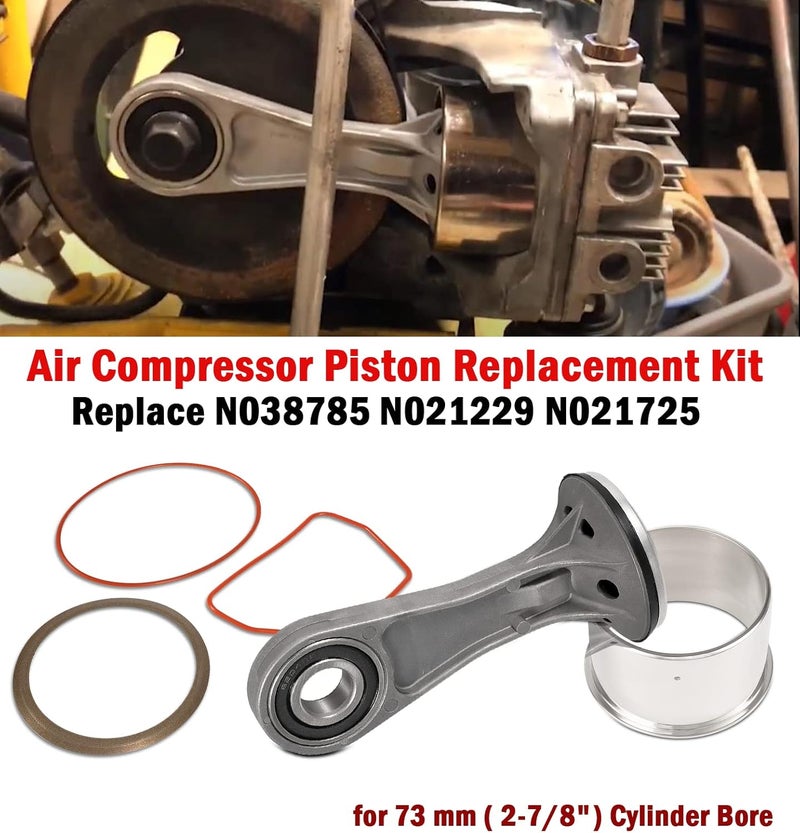 Camoo N038785 Air Compressor Piston Rod Assembly Kit For Dewalt D55146 D55167 D55168, and For Craftsman 919-167600, 919-167610 Air Compressor Cylinder Repair Kit (2-7/8" Bore Cylinder) - Image 4